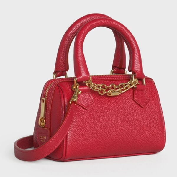 セリーヌ★グレインカーフスキン ミニボストンバッグ偽物 195113DCK.27ED